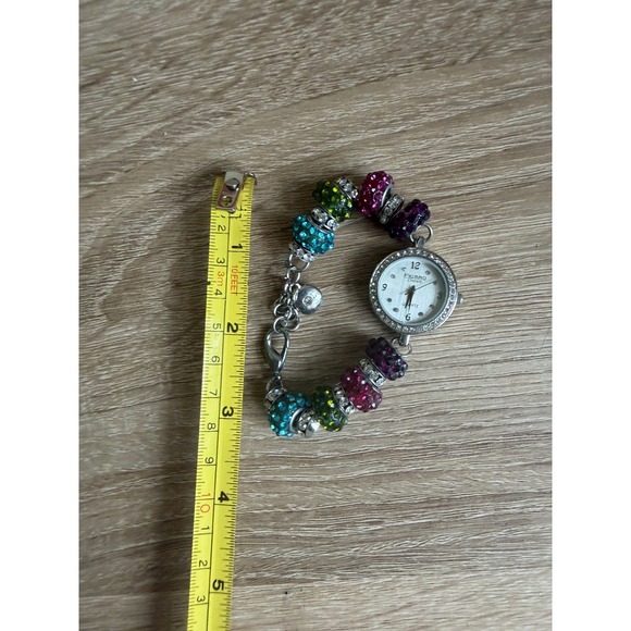 Figaro Couture Rhinestone Watch Women's Needs Battery Multicolored Feminine - Picture 2 of 8